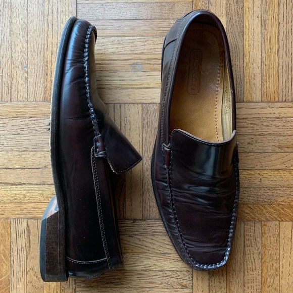 Coach Other - Men's Coach Burgundy Oxblood Loafer Dress Shoe, 10